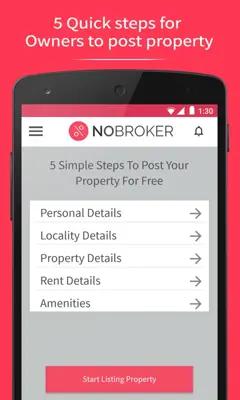 NoBroker android App screenshot 2